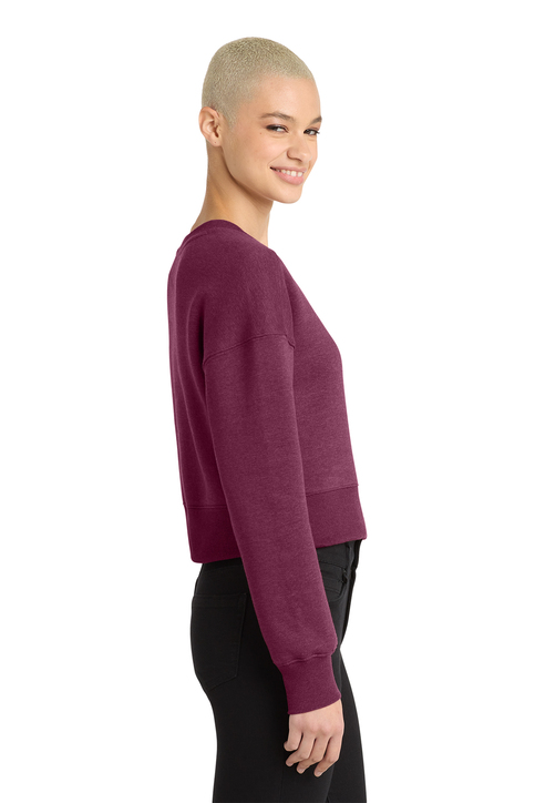 District Women's Perfect Weight Fleece Cropped Crew | Product | SanMar
