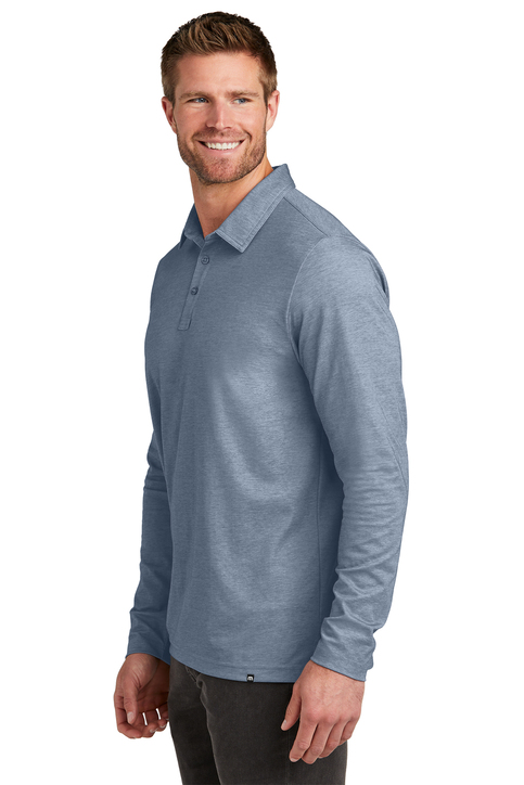 TravisMathew Oceanside Heather Long Sleeve Polo | Product | SanMar