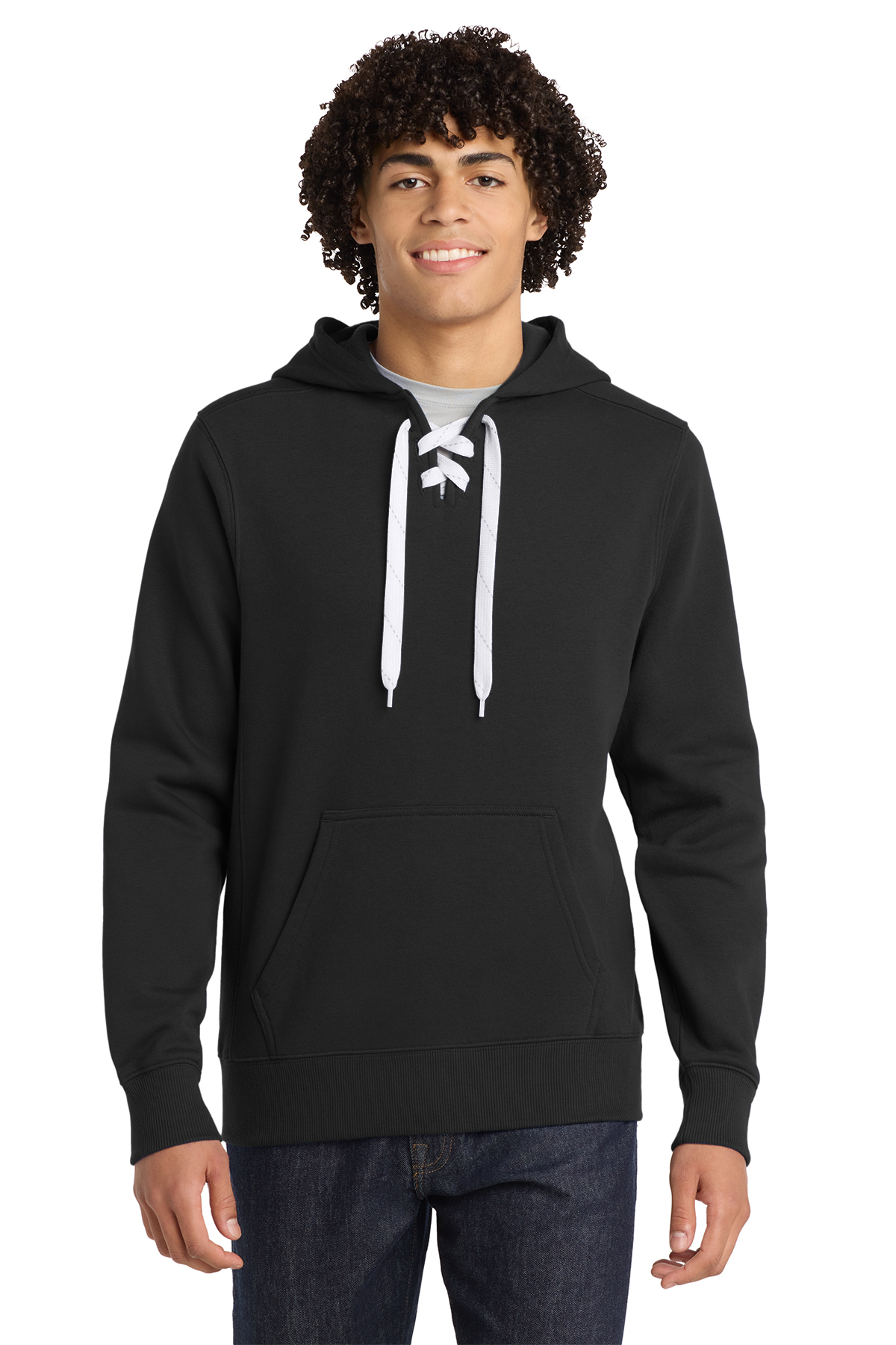 Sport-Tek Lace Up Pullover Hooded Sweatshirt | Product