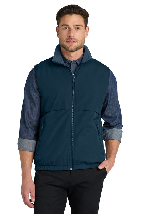 メンズウェア TFW49 SHIELD WARMER COLLARLESS VEST M Port Authority Reversible Charger Vest | Product | Port Authority