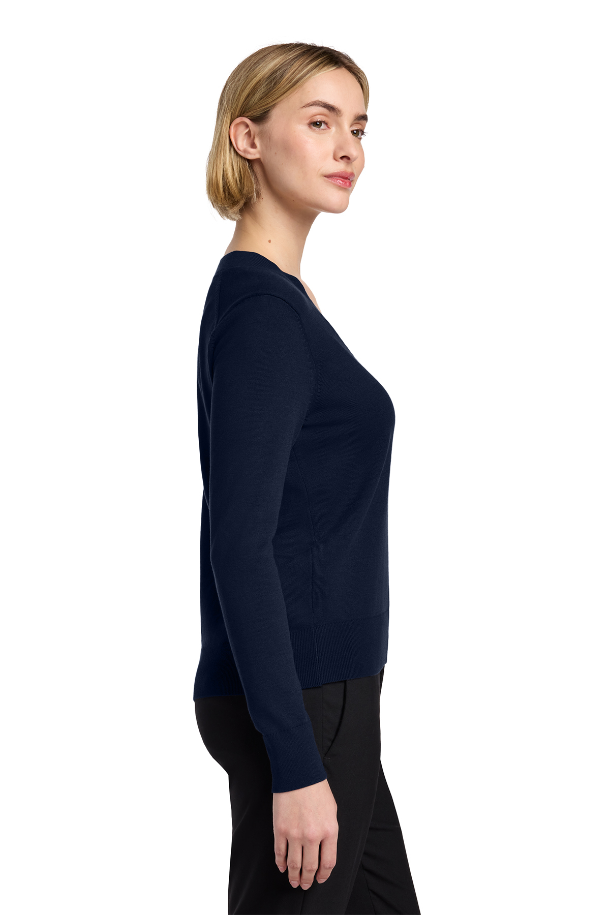 Brooks Brothers Women's Cotton Stretch V-Neck Sweater | Product