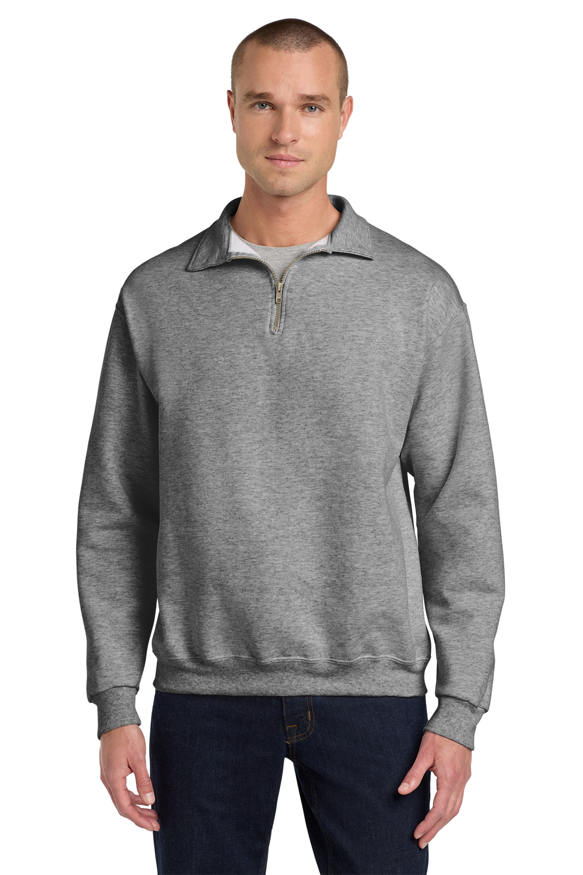 【予約販売】本 Sweats Super Jerzees NuBlend Cadet with Sweatshirt 1/4-Zip - トップス