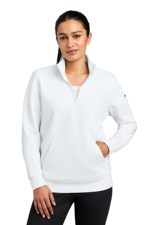 Nike Club Fleece Sleeve Swoosh 1/2-Zip | Product | SanMar