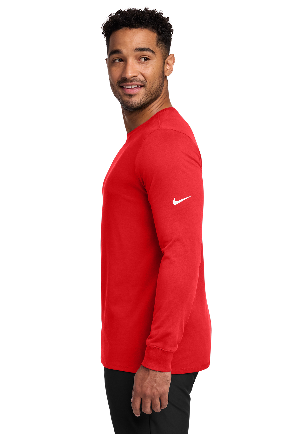Nike Dri-FIT Cotton/Poly Long Sleeve Tee | Product | SanMar