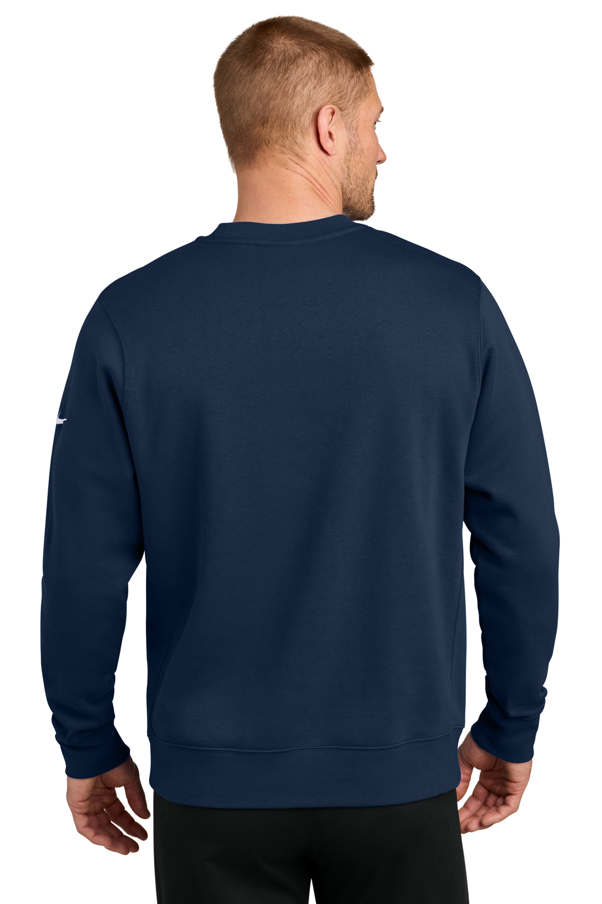 Nike Club Fleece Sleeve Swoosh Crew | Product | SanMar