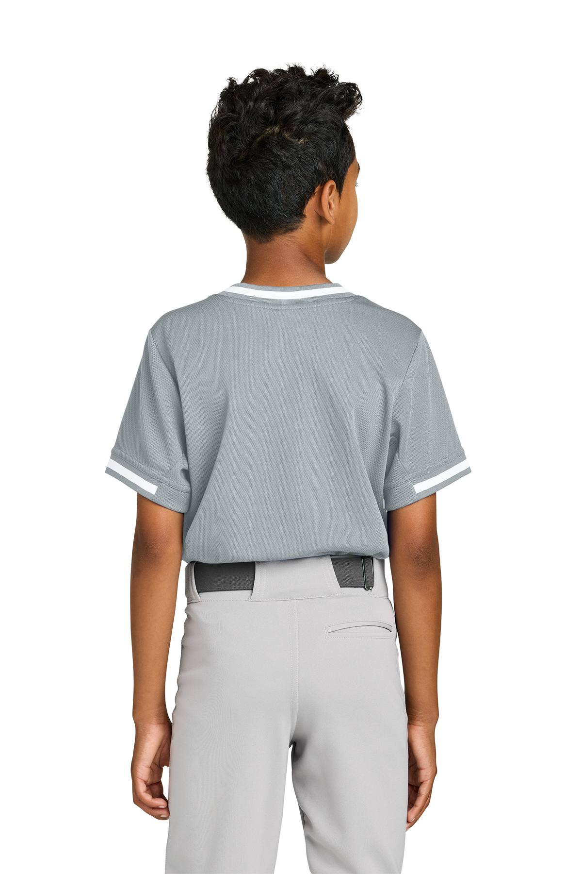 Sport-Tek Youth Tough Mesh V-Neck Baseball Jersey | Product