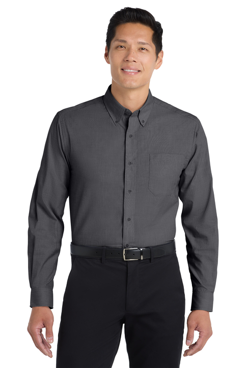 Port Authority Tall Crosshatch Easy Care Shirt | Product | SanMar
