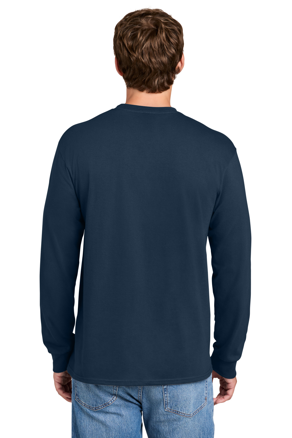 Port & Co Long Sleeve Essential Pocket Tee | Product | SanMar