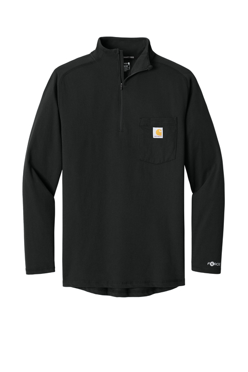 Carhartt Force 1/4-Zip Long Sleeve T-Shirt | Product | SanMar
