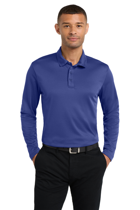 【新品】tuesmontresor Long-Sleeve Polo Shirt Murray Classic Men's Long Sleeve Polo | Black | William Murray Golf