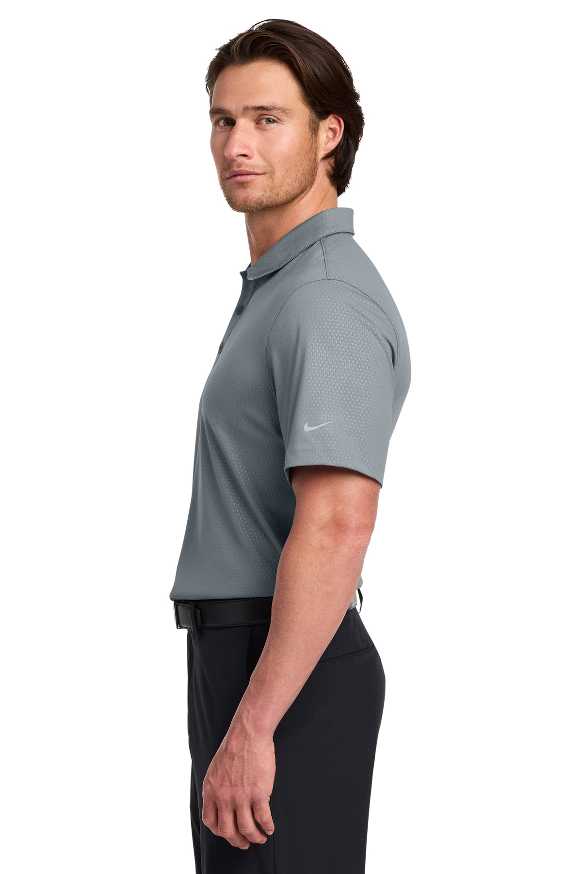 Nike Dri-FIT Embossed Tri-Blade Polo | Product | SanMar