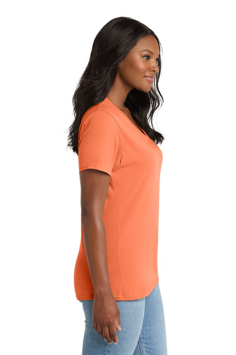 Port & Co Women's Core Cotton V-Neck Tee | Product | SanMar