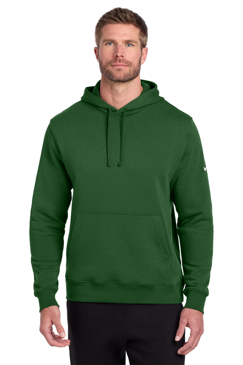 green nike club fleece hoodie