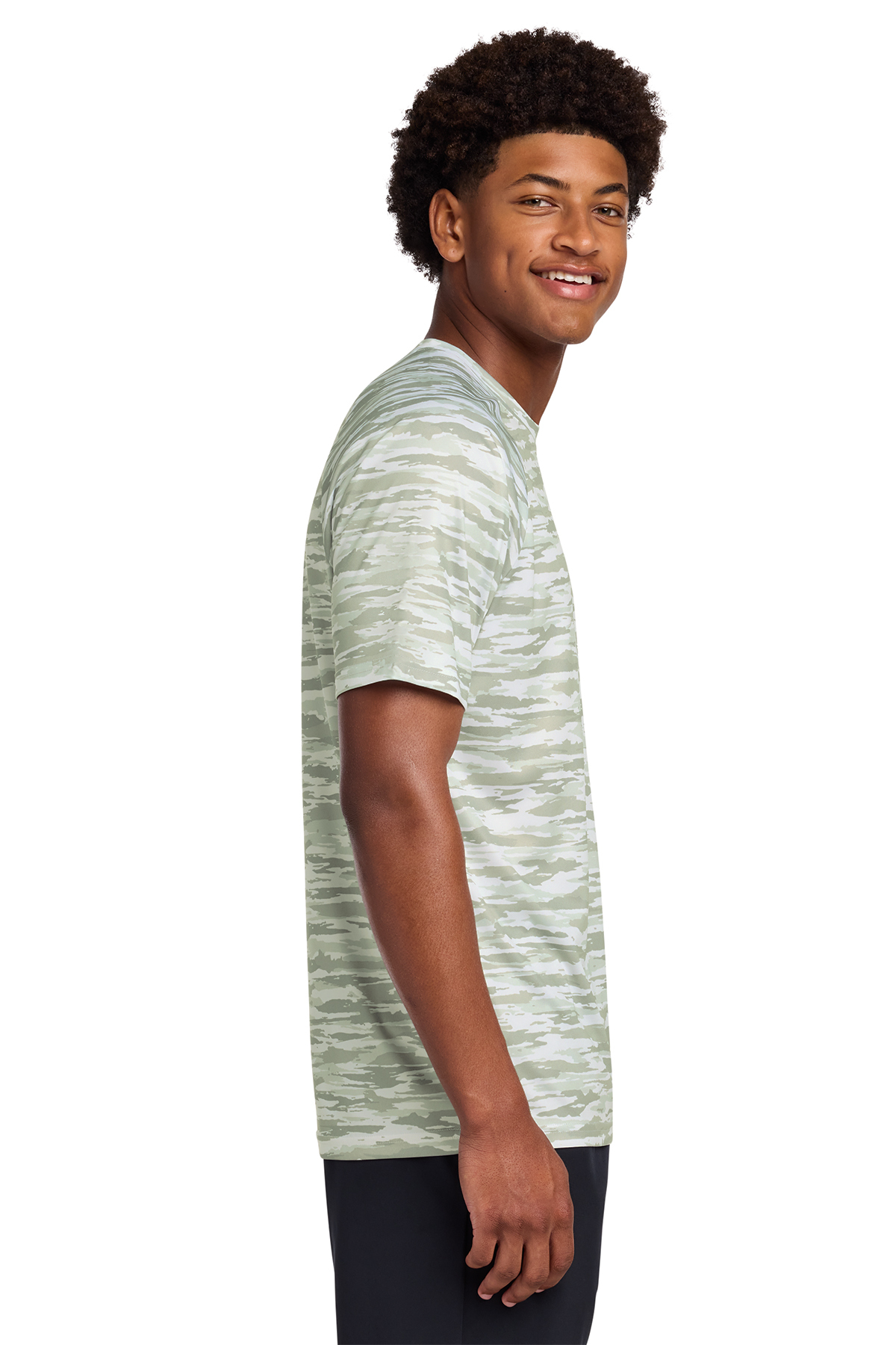 トップス 465351 CAMO STRECH SHIRT BL Sport-Tek Drift Camo Tee | Product | Sport-Tek