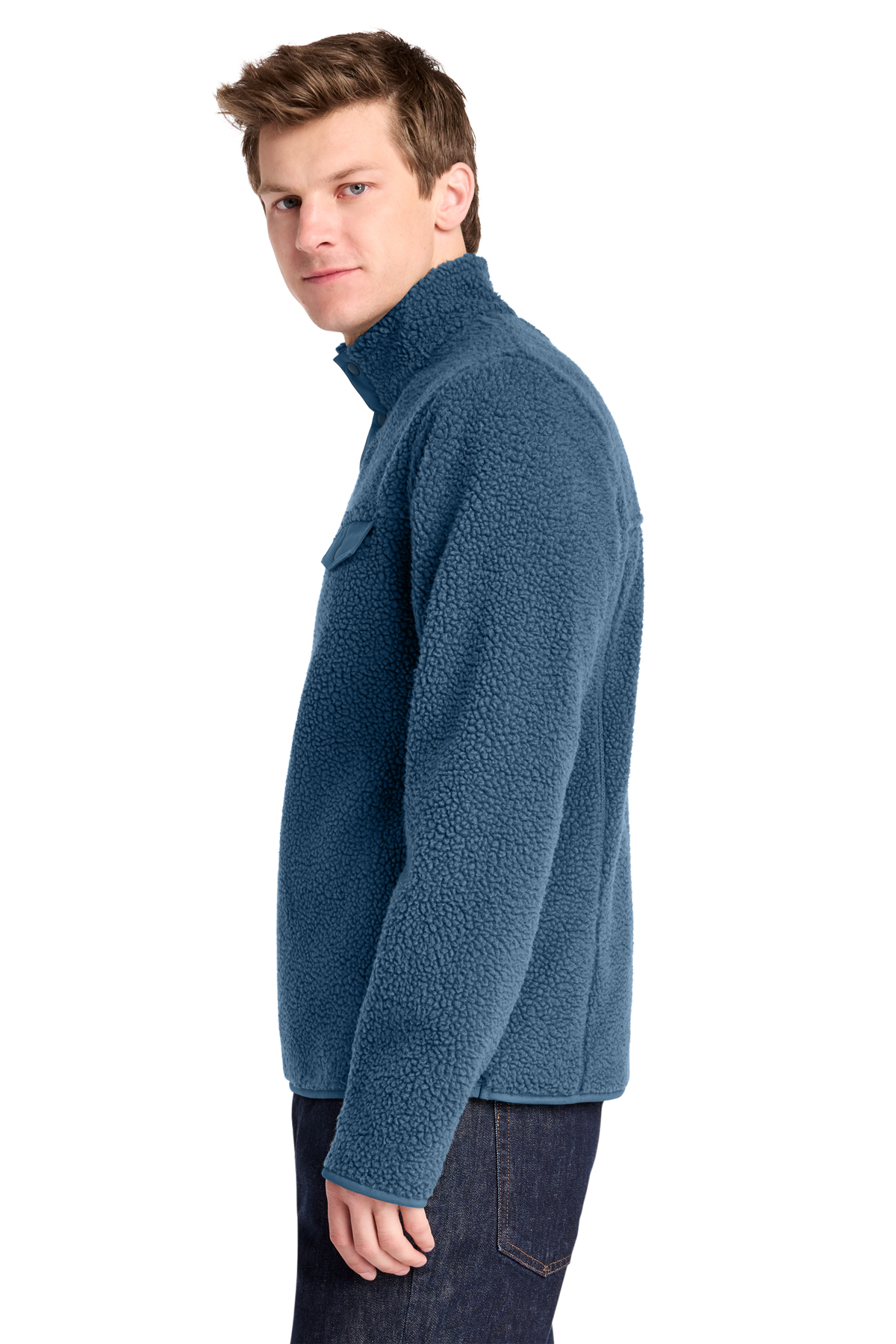 Port Authority Camp Fleece Snap Pullover | Product | Port Authority