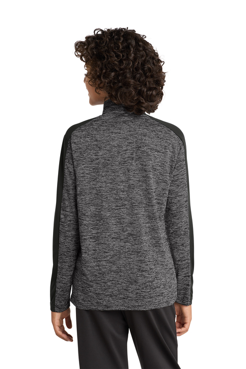 Sport-Tek Youth PosiCharge Electric Heather Colorblock 1/4-Zip