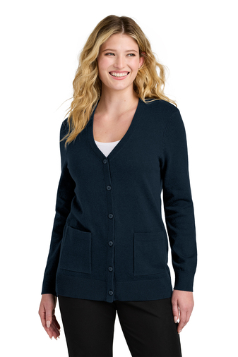 Port Authority Women’s Easy Care Button-Up Cardigan Sweater | Product ...