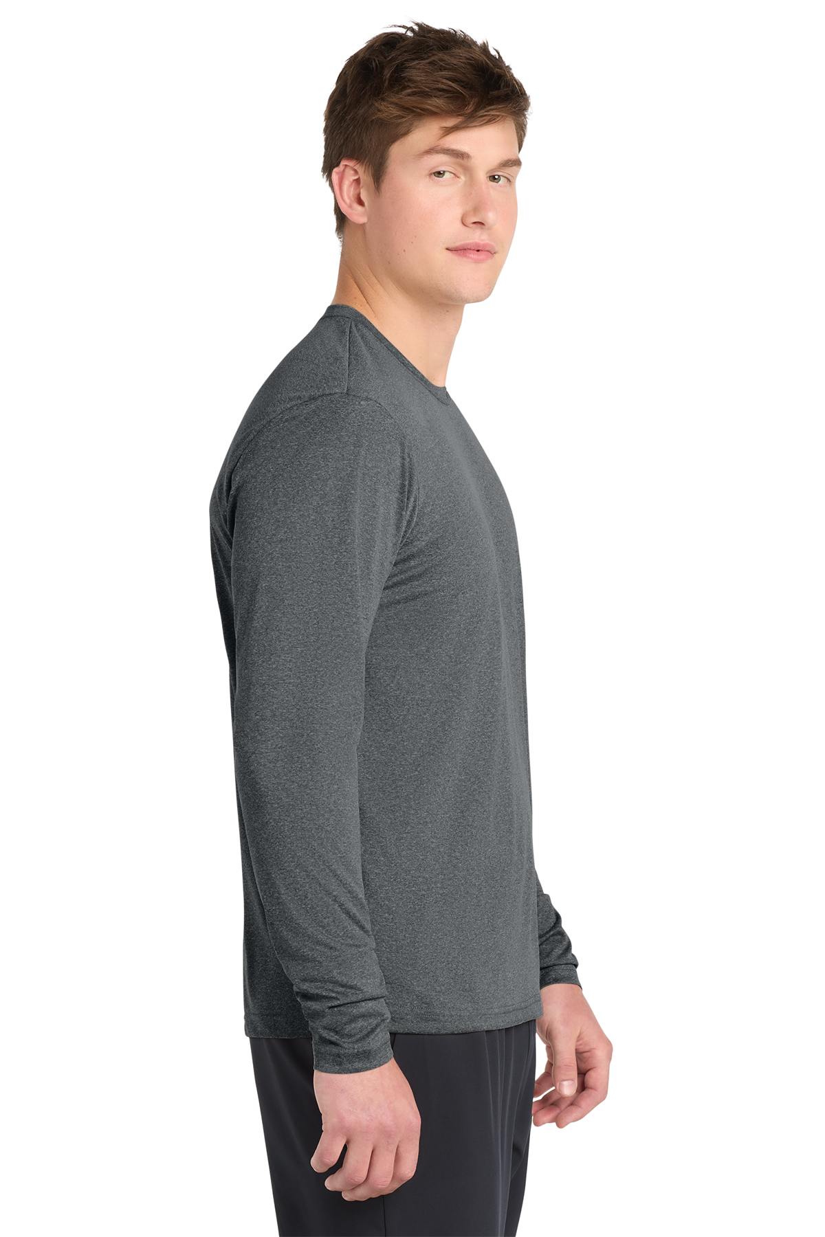 Sport-Tek Long Sleeve Heather Contender Tee | Product | SanMar