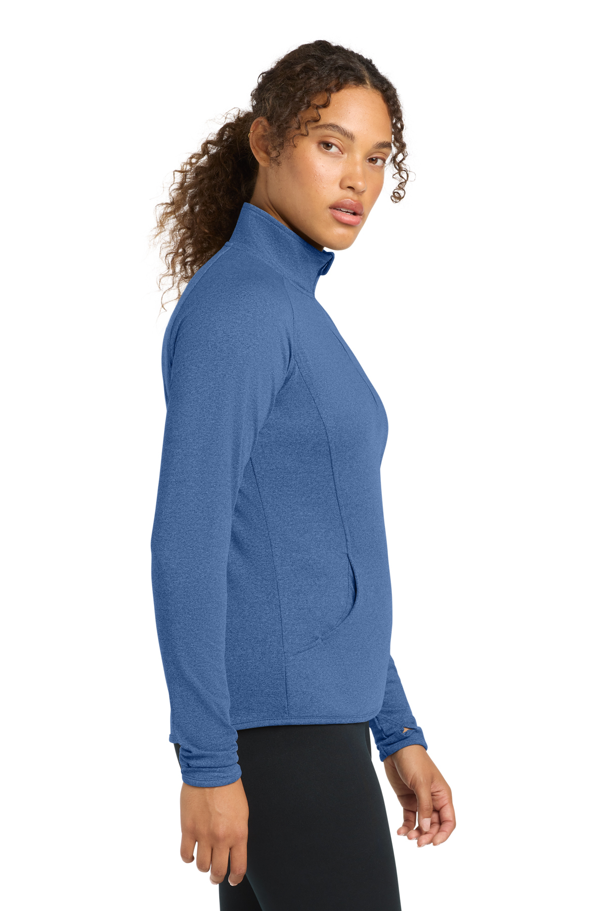 TFW49 レディースS ネイビー Sport-Tek Women's Sport-Wick Stretch 1/4-Zip Pullover | Product