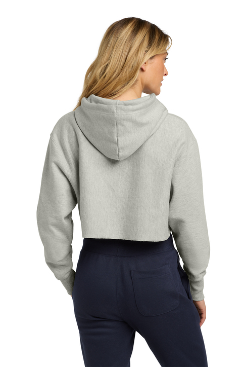 Champion Women's Reverse Weave Cropped Cut-Off Hooded Sweatshirt