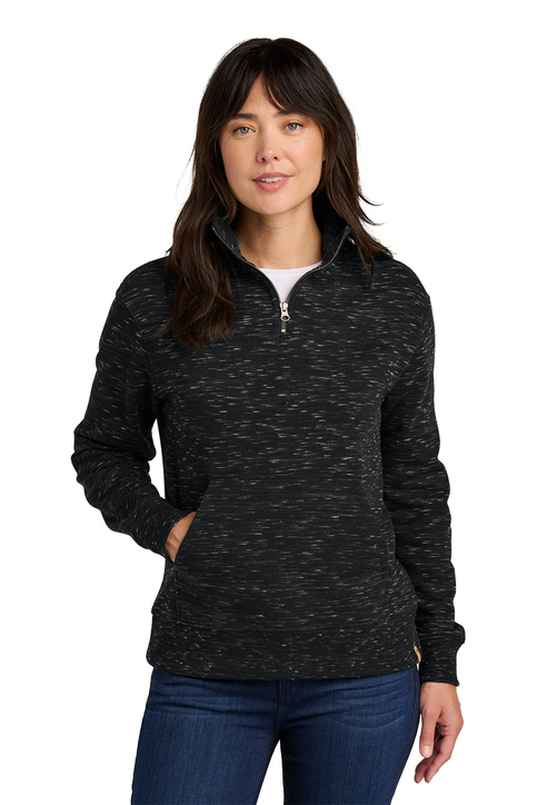 【BlackPearl・Schaft】 tentree Women's Space Dye Fleece 1/4-Zip | Product | SanMar