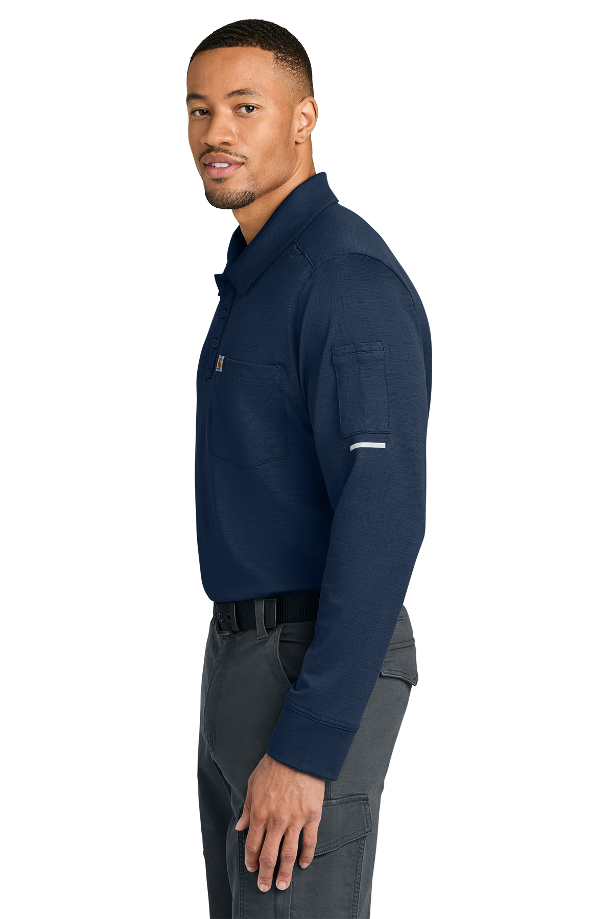 Carhartt FLD & RSCU Long Sleeve Polo | Product | SanMar