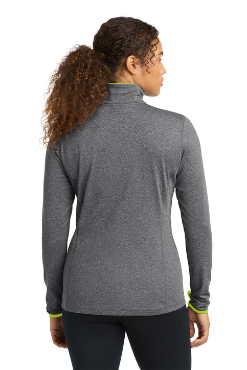 Sport-Tek Women's Sport-Wick Stretch Contrast Full-Zip Jacket