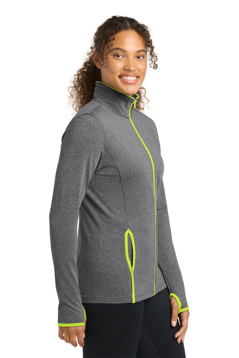 Sport-Tek Women's Sport-Wick Stretch Contrast Full-Zip Jacket
