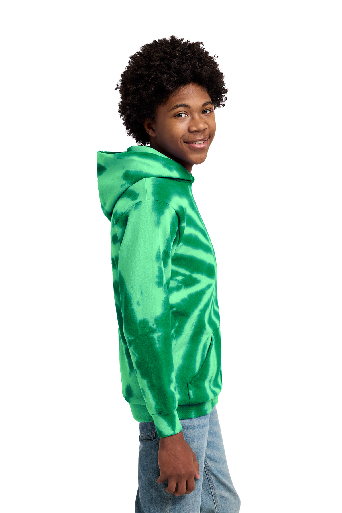 Port & Co Youth Tie-Dye Pullover Hooded Sweatshirt | Product | SanMar