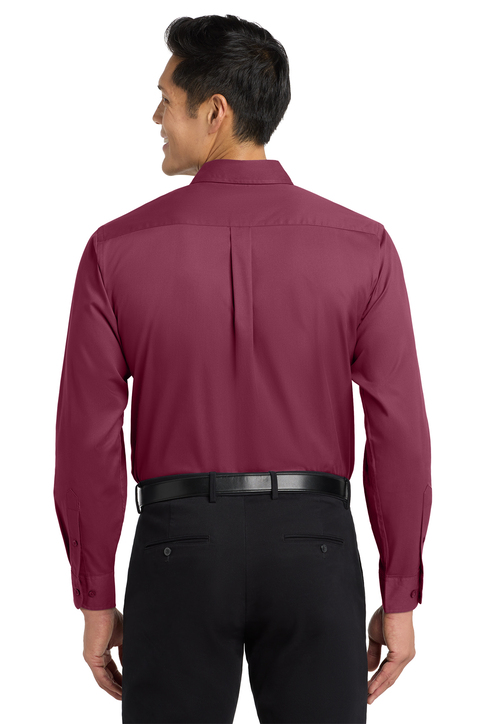 white christmas dresses The Short Sleeve Shirt Burgundy / M