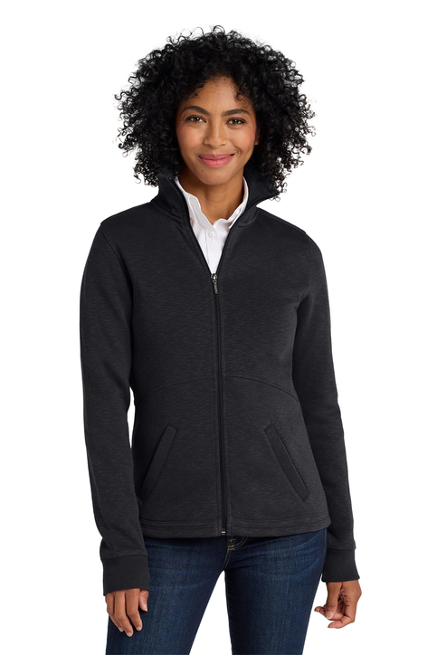 Port Authority Women's Slub Fleece Full-Zip Jacket | Product | SanMar