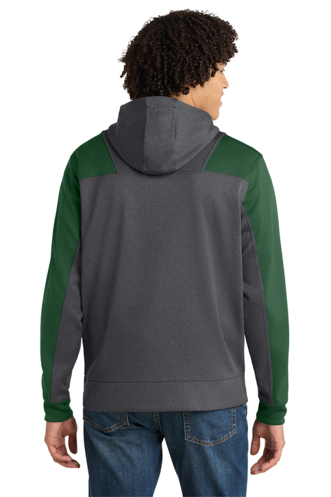 Sport-Tek Tech Fleece Colorblock 1/4-Zip Hooded Sweatshirt