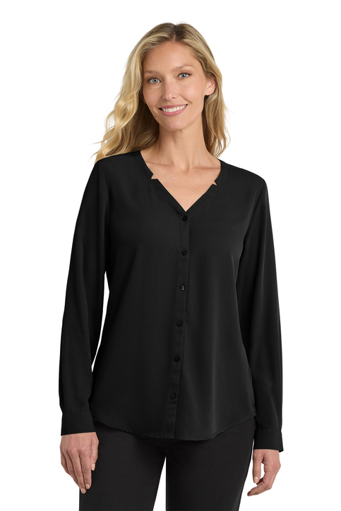 シャツ/ブラウス(長袖/七分) ameri  LADY EMBROIDERY PUFF BLOUSE 624Wx724H-9462-Black-0-