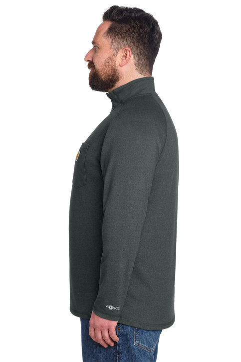 Carhartt Force 1/4-Zip Long Sleeve T-Shirt | Product | SanMar