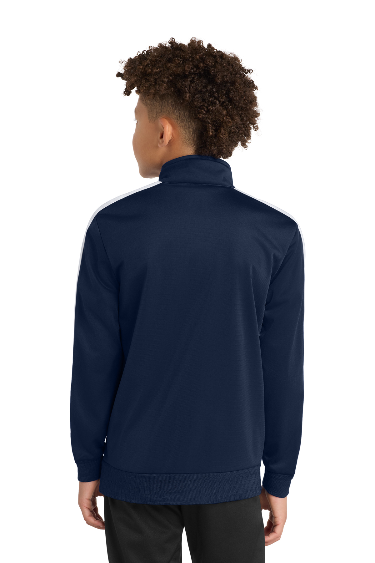 Sport-Tek Youth Tricot Sleeve Stripe Track Jacket | Product | SanMar