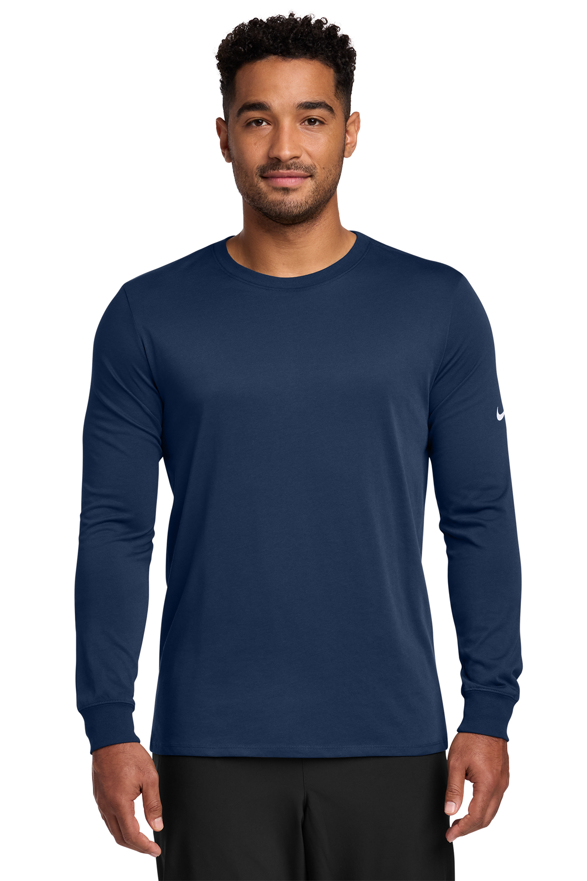 Nike Dri-FIT Cotton/Poly Long Sleeve Tee | Product | Company Casuals