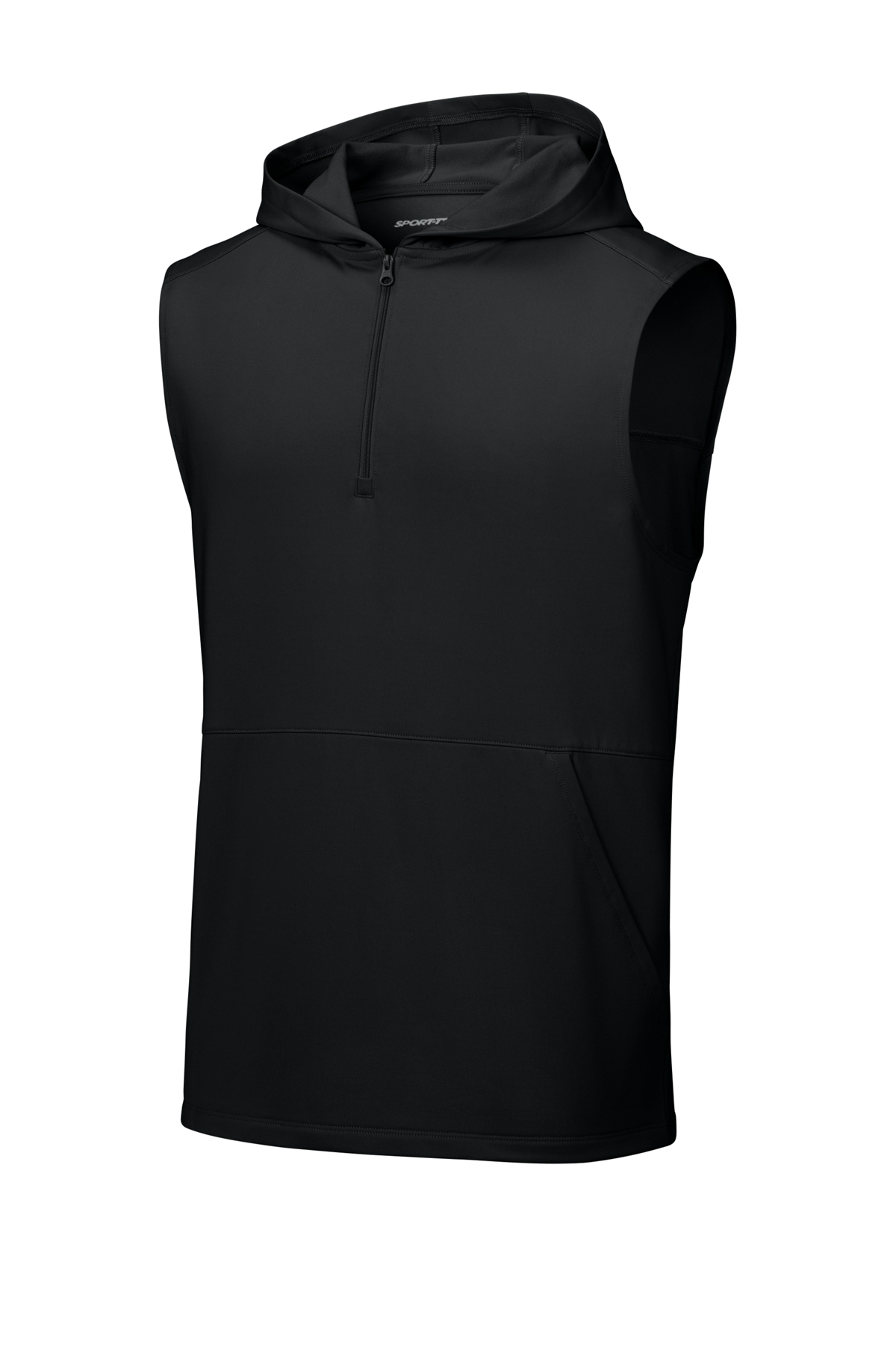 Sport-Tek Sport-Wick Stretch Sleeveless Hooded 1/4-Zip | Product