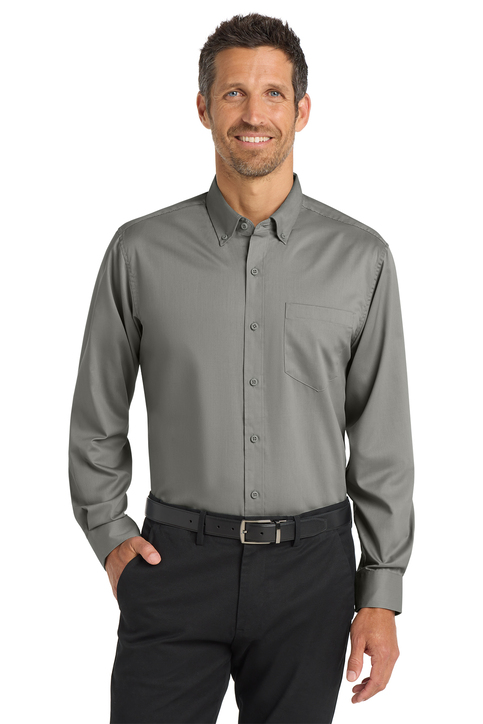 Port Authority Women's 3/4-Sleeve SuperPro Twill Shirt | Product