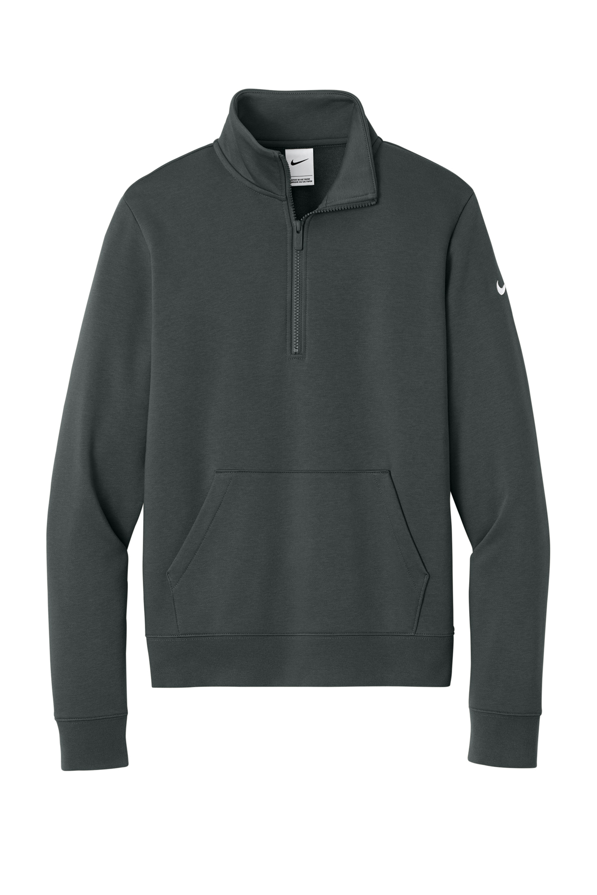 Nike Women's Club Fleece Sleeve Swoosh 1/2-Zip | Product | SanMar