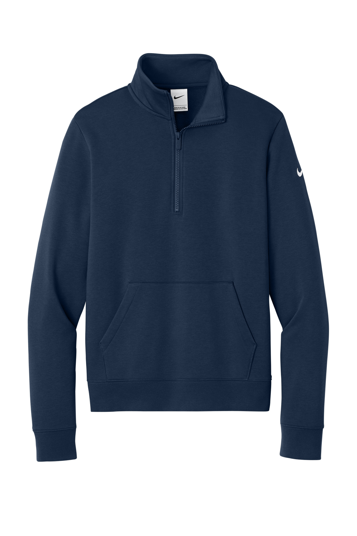 Nike Women's Club Fleece Sleeve Swoosh 1/2-Zip | Product | SanMar