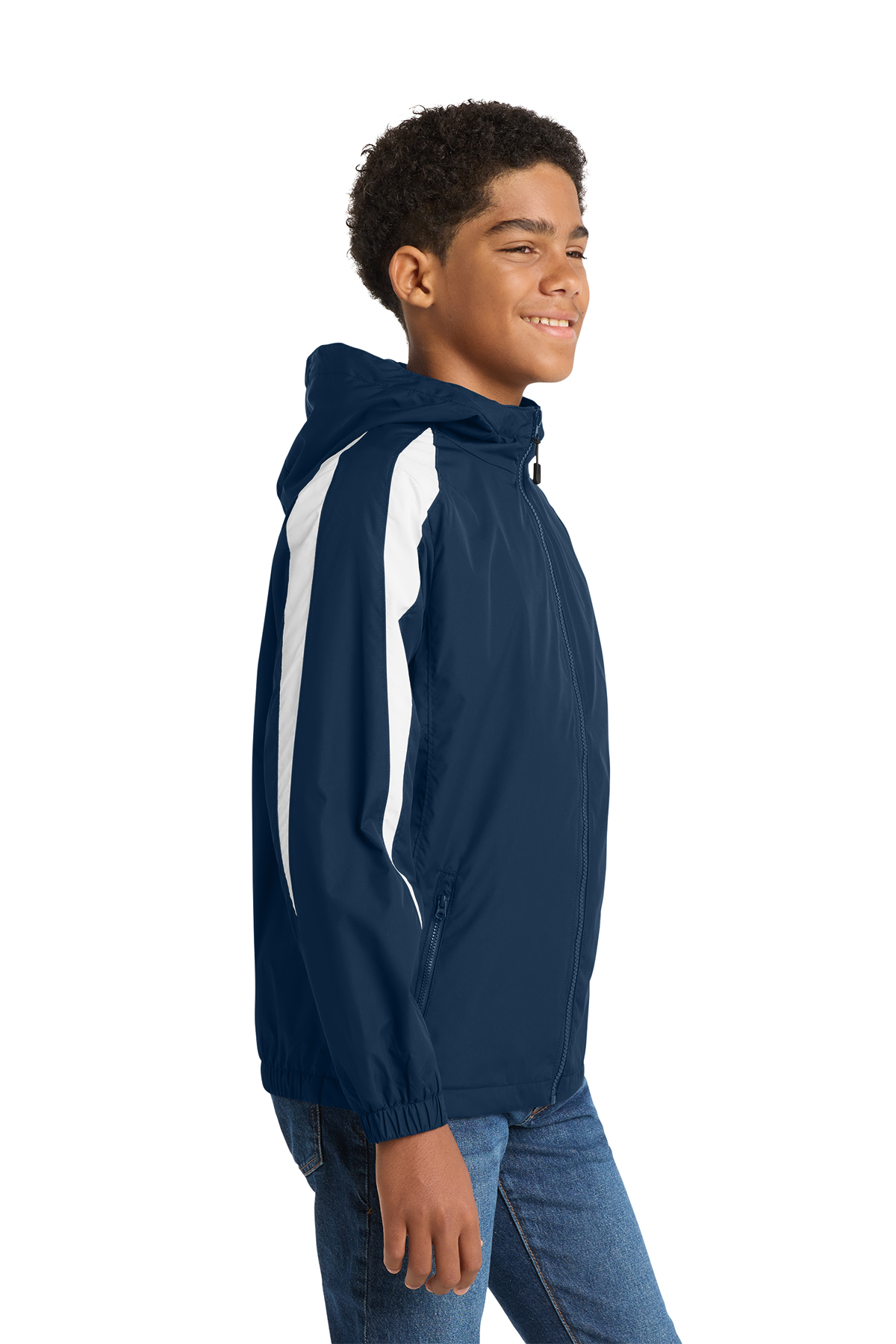Sport-Tek Youth Fleece-Lined Colorblock Jacket | Product | Sport-Tek