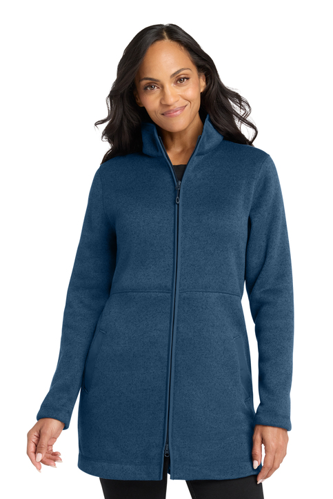 Port Authority Women's Arc Sweater Fleece Long Jacket | Product
