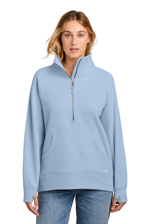 New Era Women's Heritage Fleece 1/2-Zip | Product | SanMar