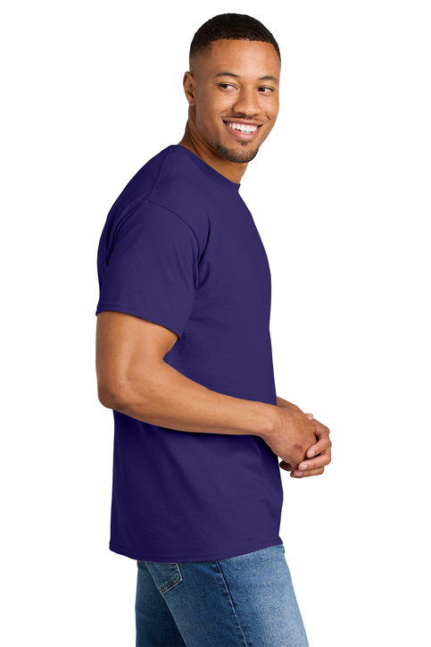 Gildan G500 Confezione Da 2 T-Shirt Classiche Uomo - 100% Cotone - Colore Indigo Heather E Navy - Taglia 2XL - 2