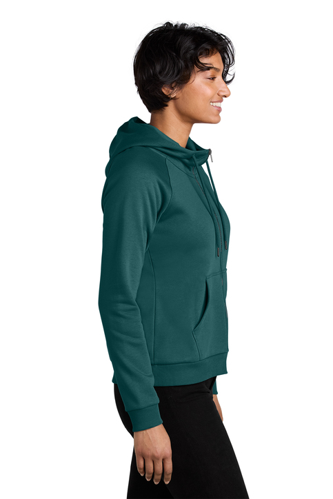 Allmade Women's Organic CVC Fleece Full-Zip Hoodie | Product | SanMar