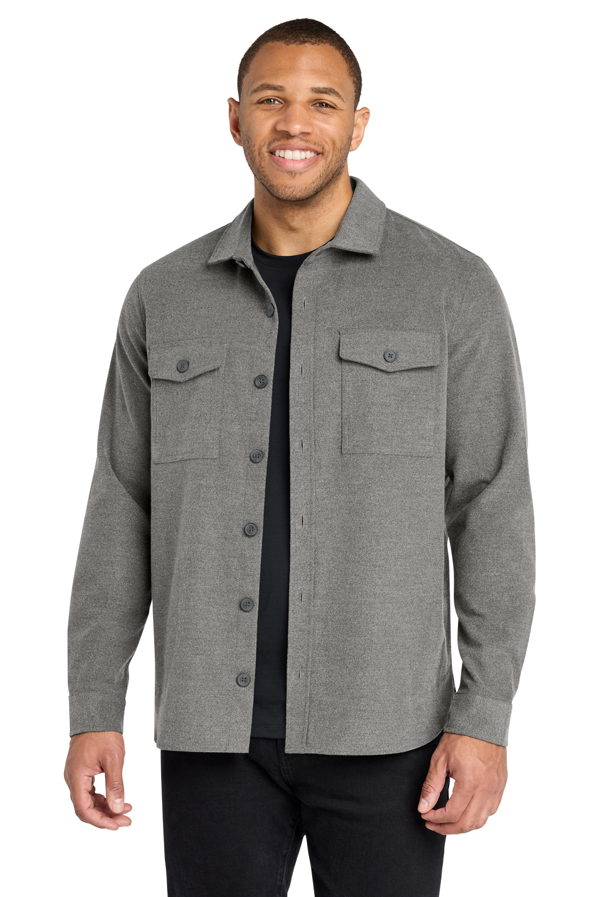 Mercer+Mettle Long Sleeve Twill Overshirt | Product | SanMar