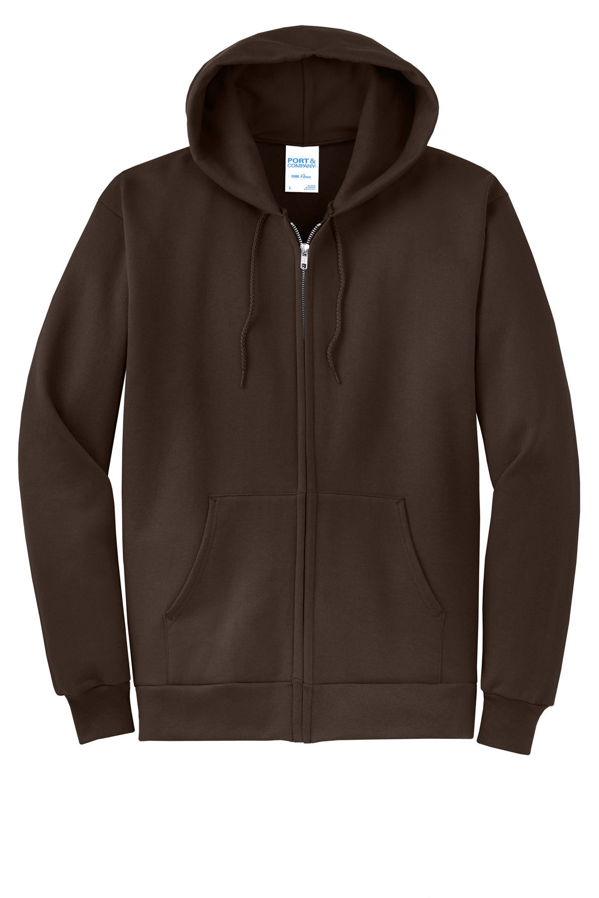 Port & Co Core Fleece Full-Zip Hooded Sweatshirt | Product | SanMar