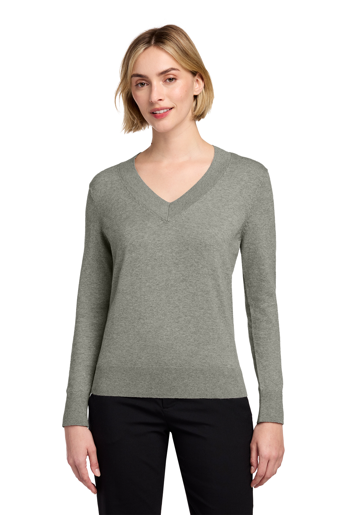 Brooks Brothers Women's Cotton Stretch V-Neck Sweater | Product