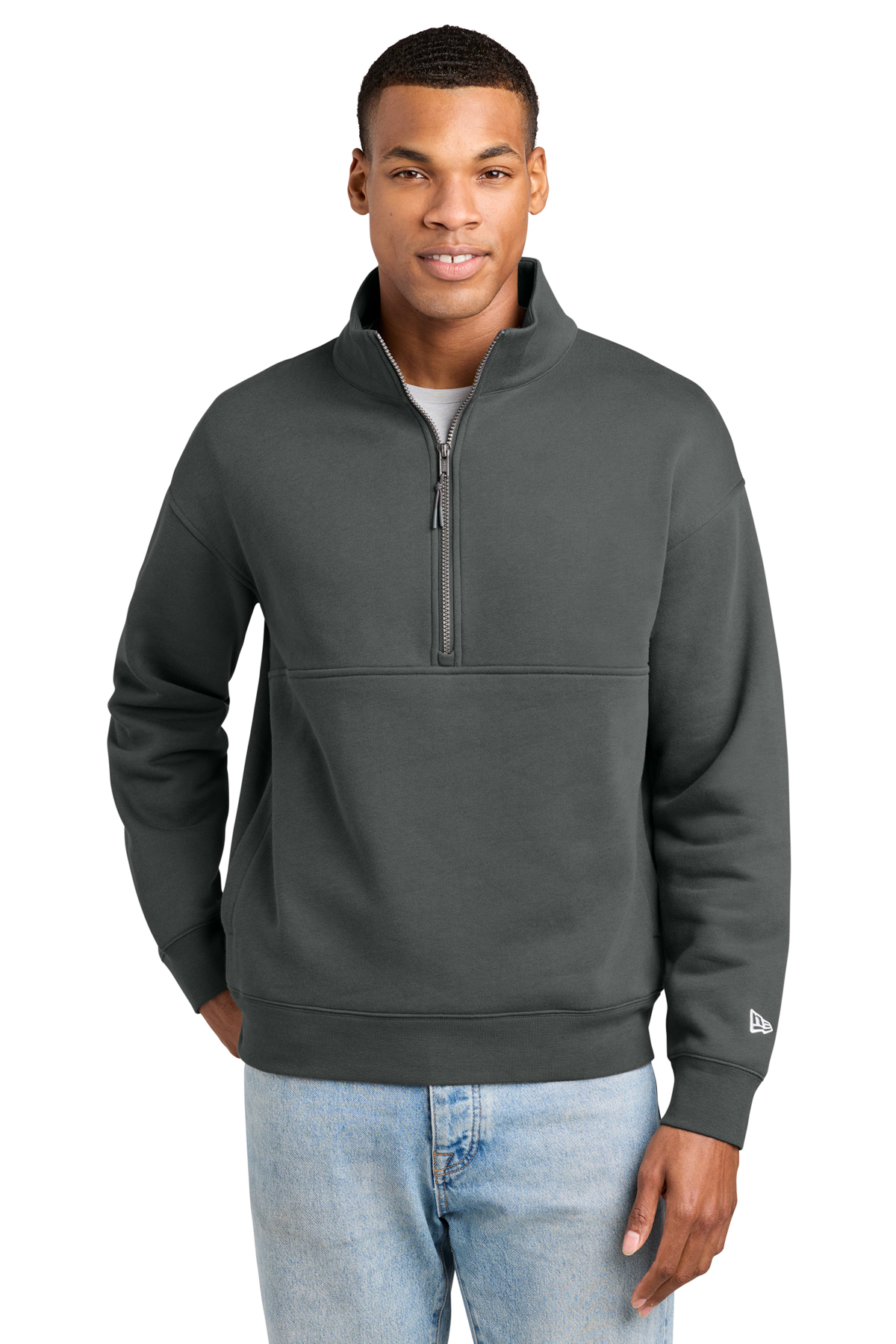 New Era Heritage Fleece 1/2-Zip | Product | SanMar