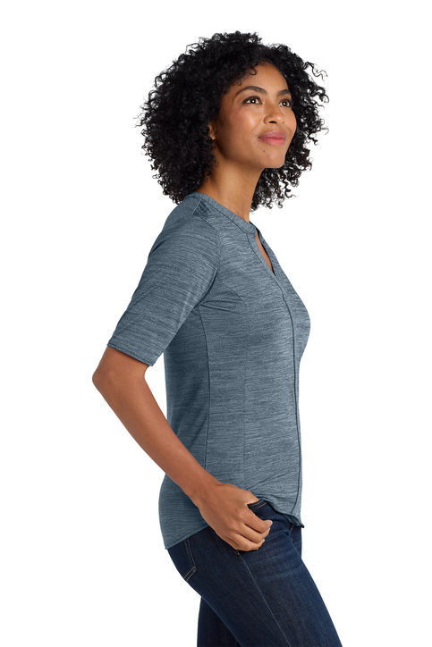 Port Authority Women's Stretch Heather Open Neck Top | Product